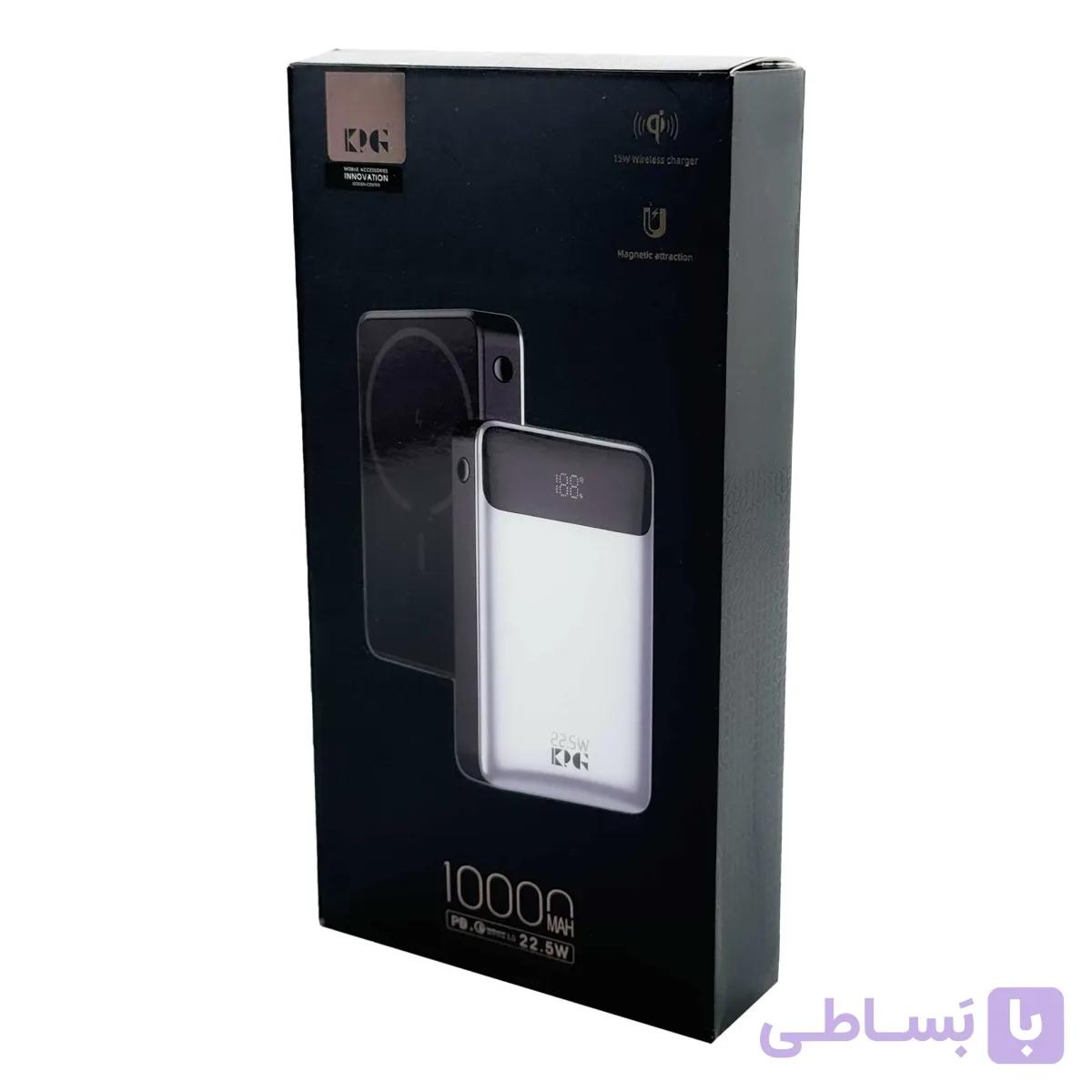 پاوربانک وایرلس مگ سیف KPG مدل WPG108 ظرفیت 10000 — تصویر 1