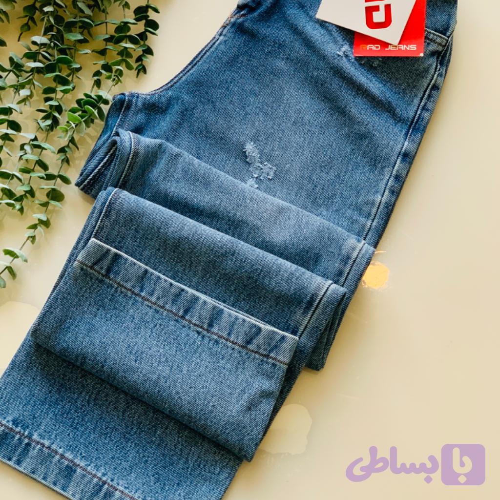 شلوار جین نیم بگ - ۴چارقد — تصویر 1