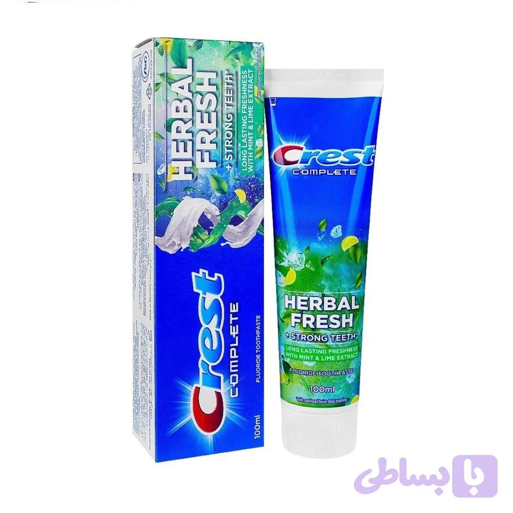 خمیر دندان کرست Crest مدل HERBAL FRESH حجم 100 میل — تصویر 1
