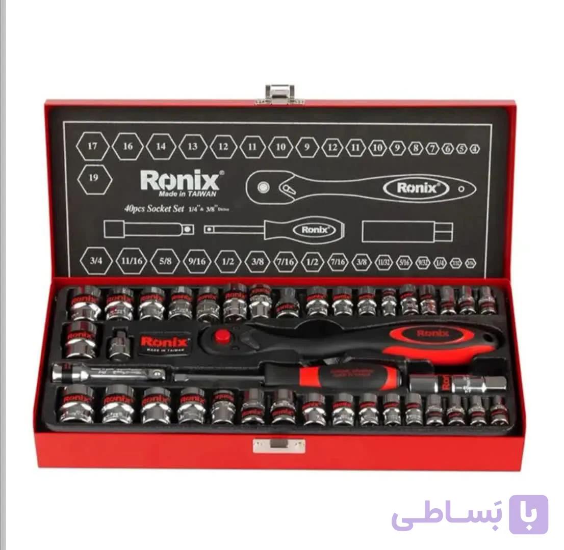 مجموعه ۴۰عددی آچار بکس رونیکس مدل ۲۶۴۰