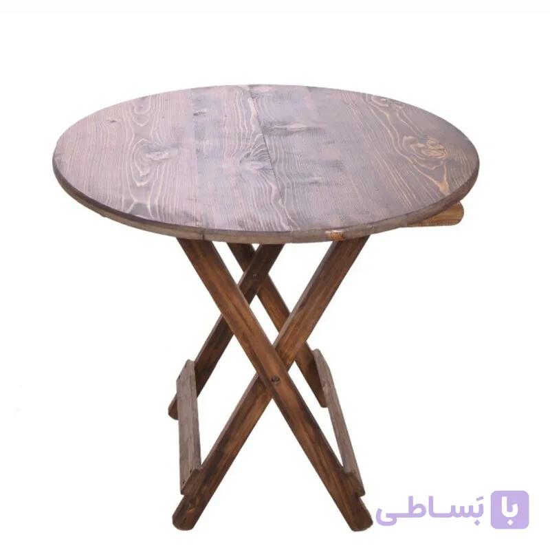 میز ناهارخوری تاشو مدل صفحه گرد(پس کرایه)