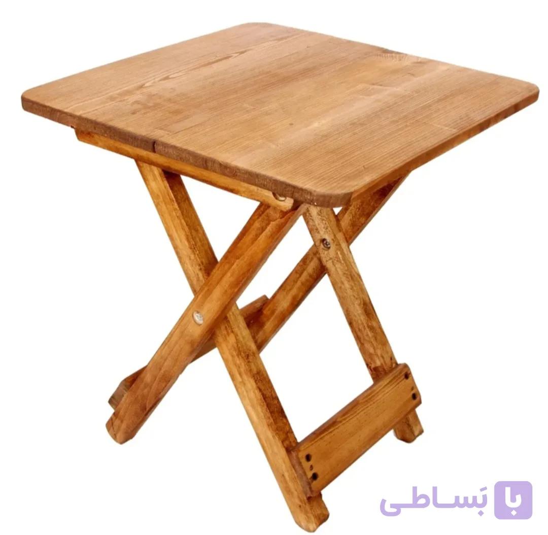 میز عسلی تاشو چوبی(پس کرایه)