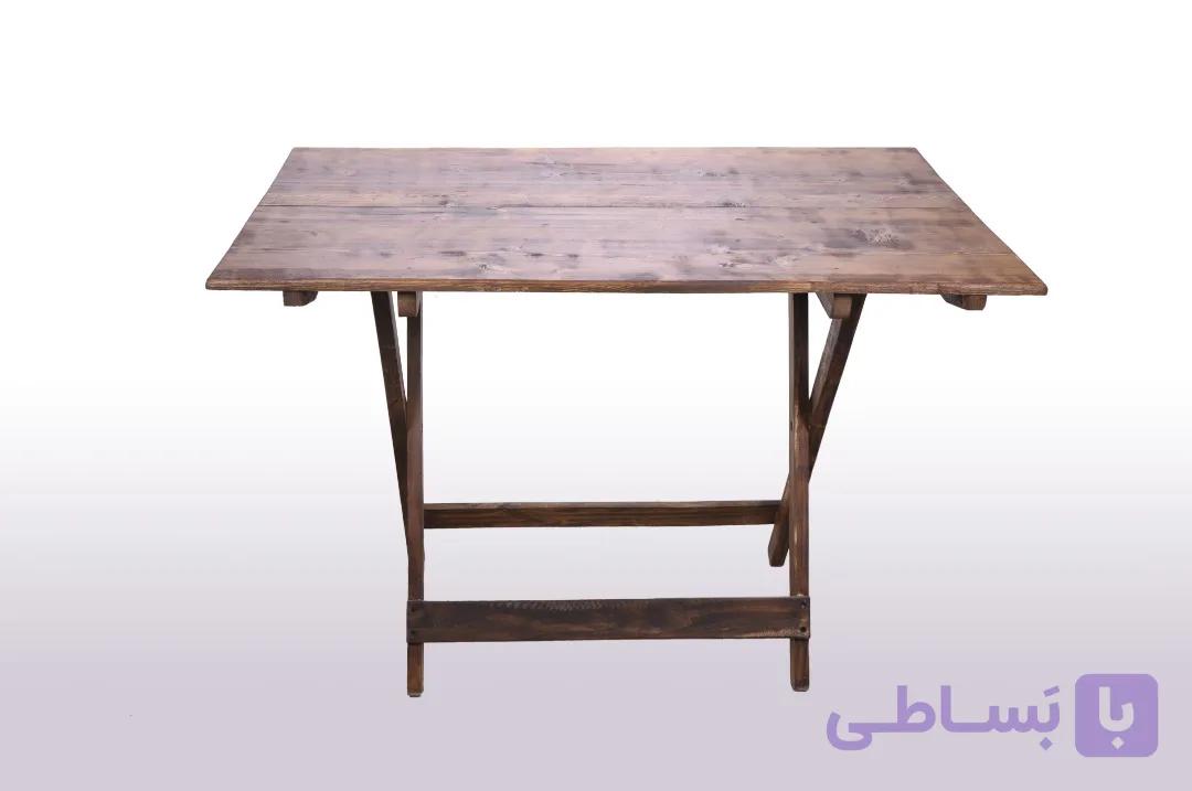 میز چوبی تاشو ۴نفره(پس کرایه)