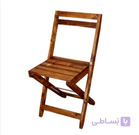 صندلی چوبی تاشو مدل نرده ای
