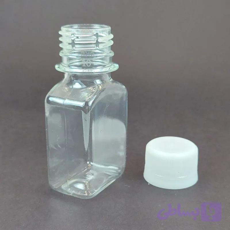 بطری 60cc مدرج مدل چهار گوش