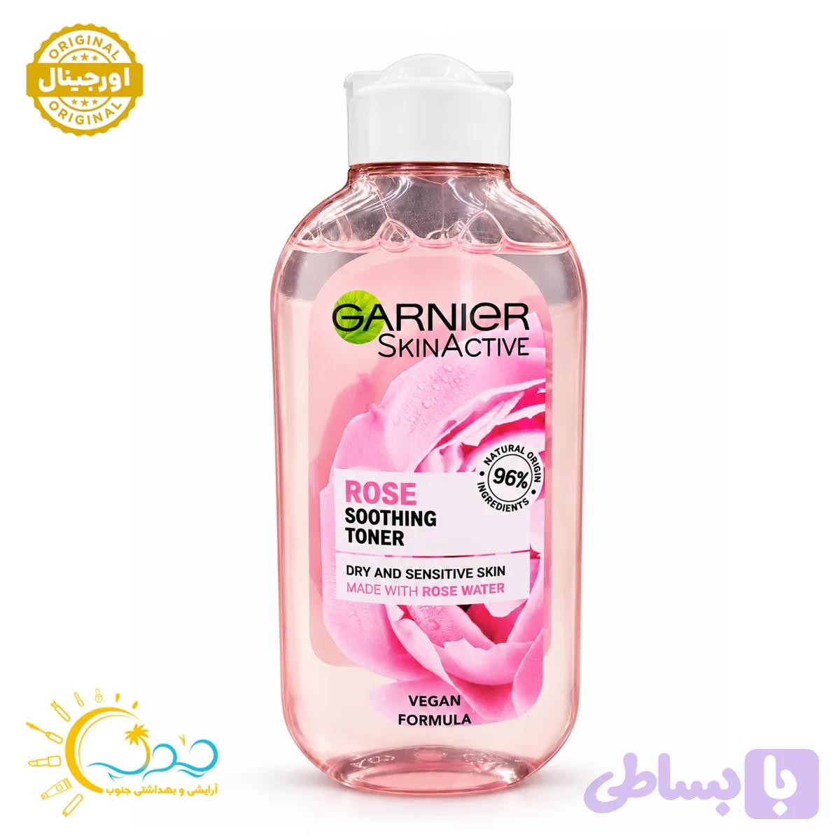 تونر گل رز گارنیه 200ml — تصویر 1
