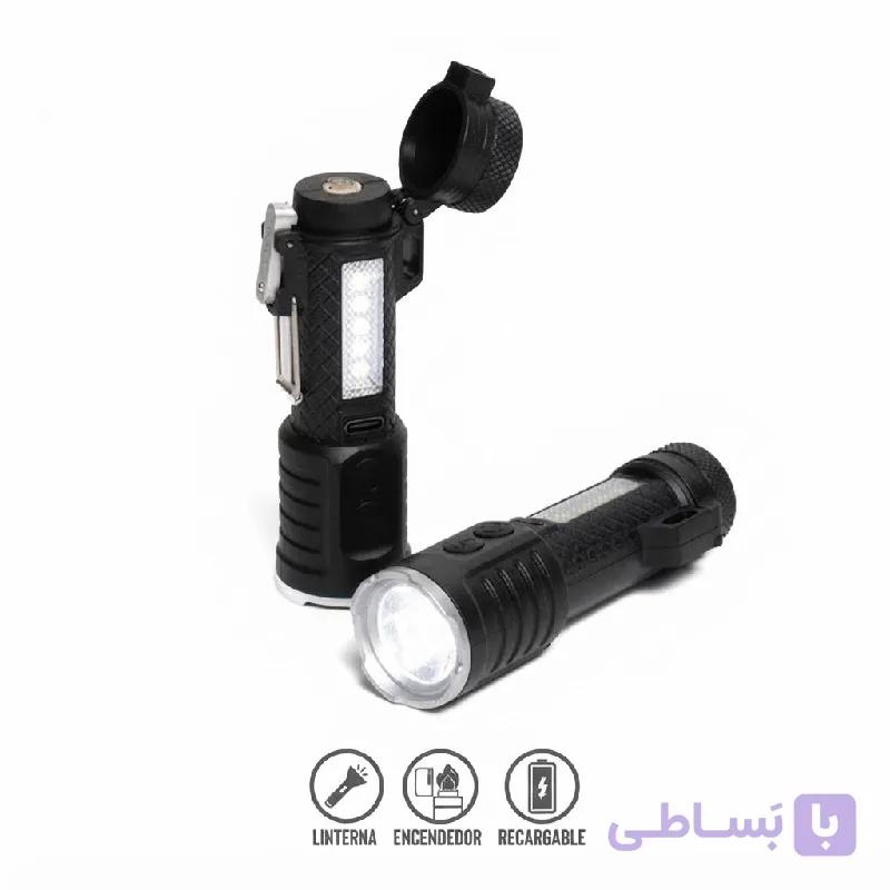 چراغ قوه جیبی فندک دار مدل HJ-186 — تصویر 1