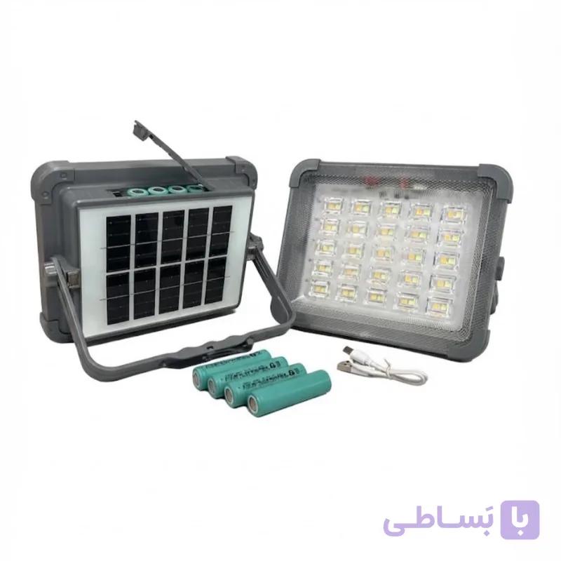 پروژکتور شارژی خورشیدی مدل YB-2010 — تصویر 1