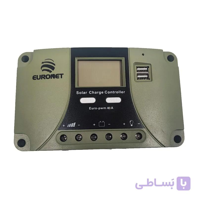 شارژر کنترلر 40 آمپر 12V/24V ولت یورونت EURONET — تصویر 1