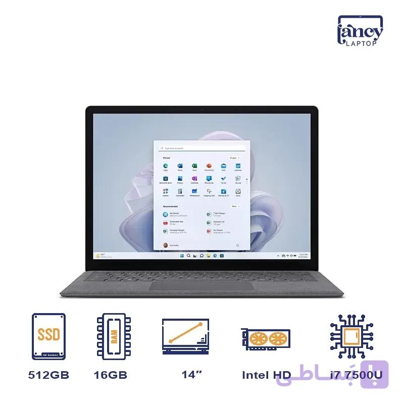 خرید لپ تاپ استوک 14 اینچی مایکروسافت Surface Laptop Core i7-7500U 16GB 512GB SSD Intel HD Graphics 620 2K — تصویر 1