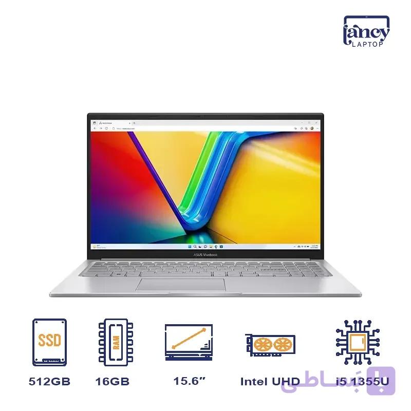 لپ تاپ استوک 15.6 اینچی ایسوس Vivobook 15 X1504V Core i5-1355U 16GB 512GB SSD Intel UHD Graphics FHD IPS — تصویر 1