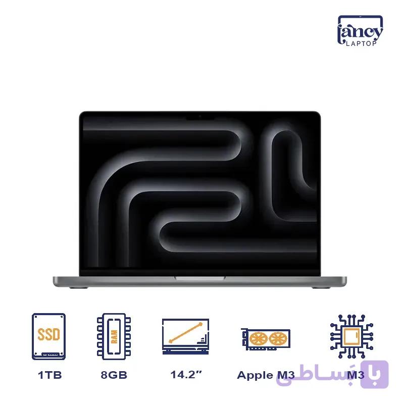 لپ تاپ استوک 14.2 اینچی اپل MacBook Pro M3 8GB 1TB SSD Retina XDR — تصویر 1