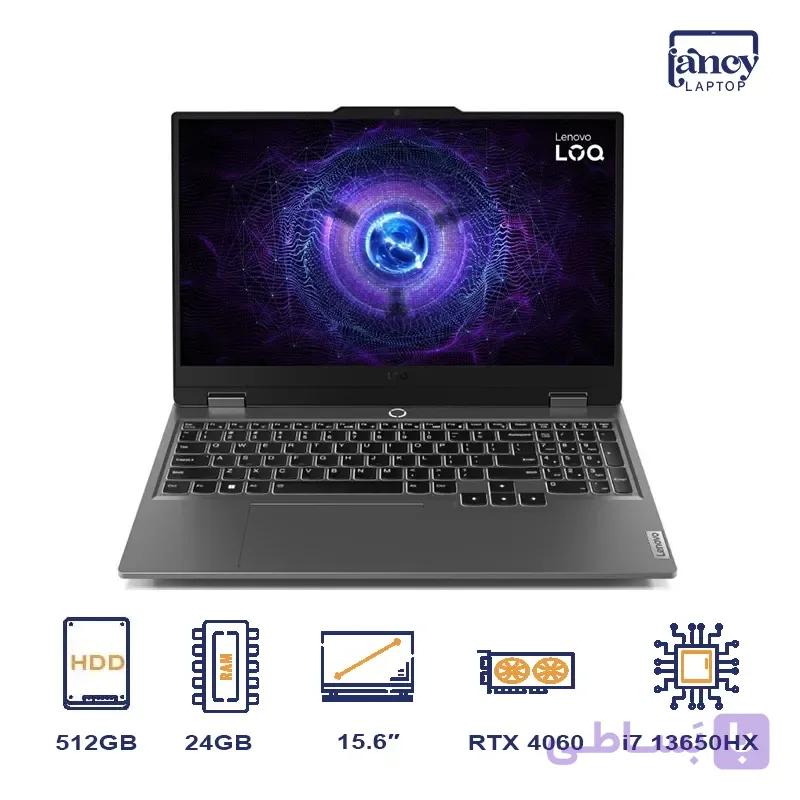 خرید لپ تاپ استوک 15.6 اینچی لنوو LOQ 15IRX9 Core i7-13650HX 24GB 512GB SSD RTX 4060 8GB 144Hz — تصویر 1