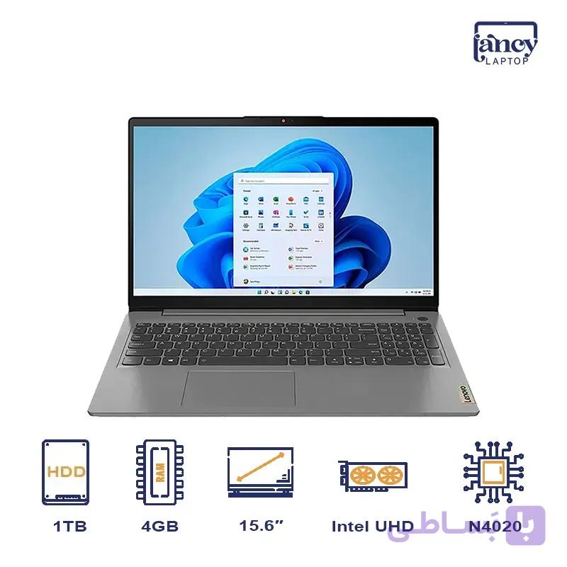 خرید لپ تاپ استوک 15.6 اینچی لنوو IdeaPad 3 Celeron N4020 4GB 1TB HDD Intel UHD Graphics FHD — تصویر 1