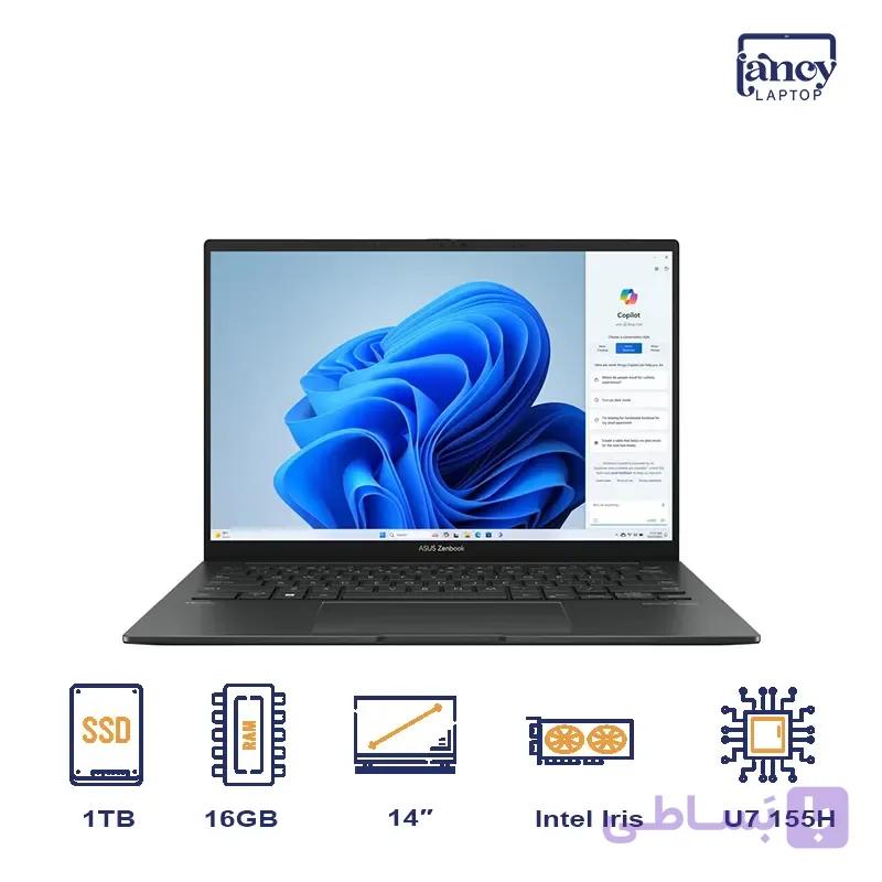 خرید لپ تاپ استوک 14 اینچی ایسوس Zenbook 14 OLED Q425MA Core Ultra 7 155H 16GB 1TB SSD Intel Arc Graphics OLED WQXGA Touch — تصویر 1