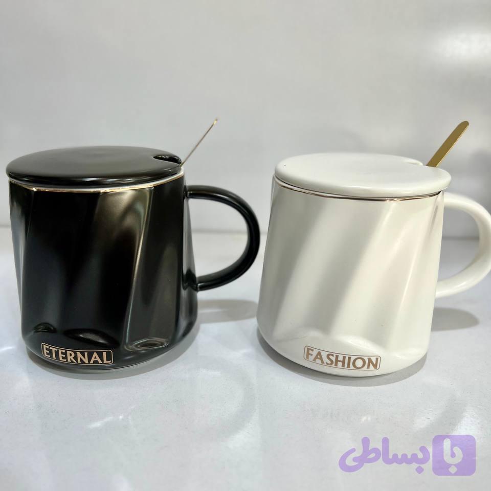 ماگ سرامیک با قاشق کد :2