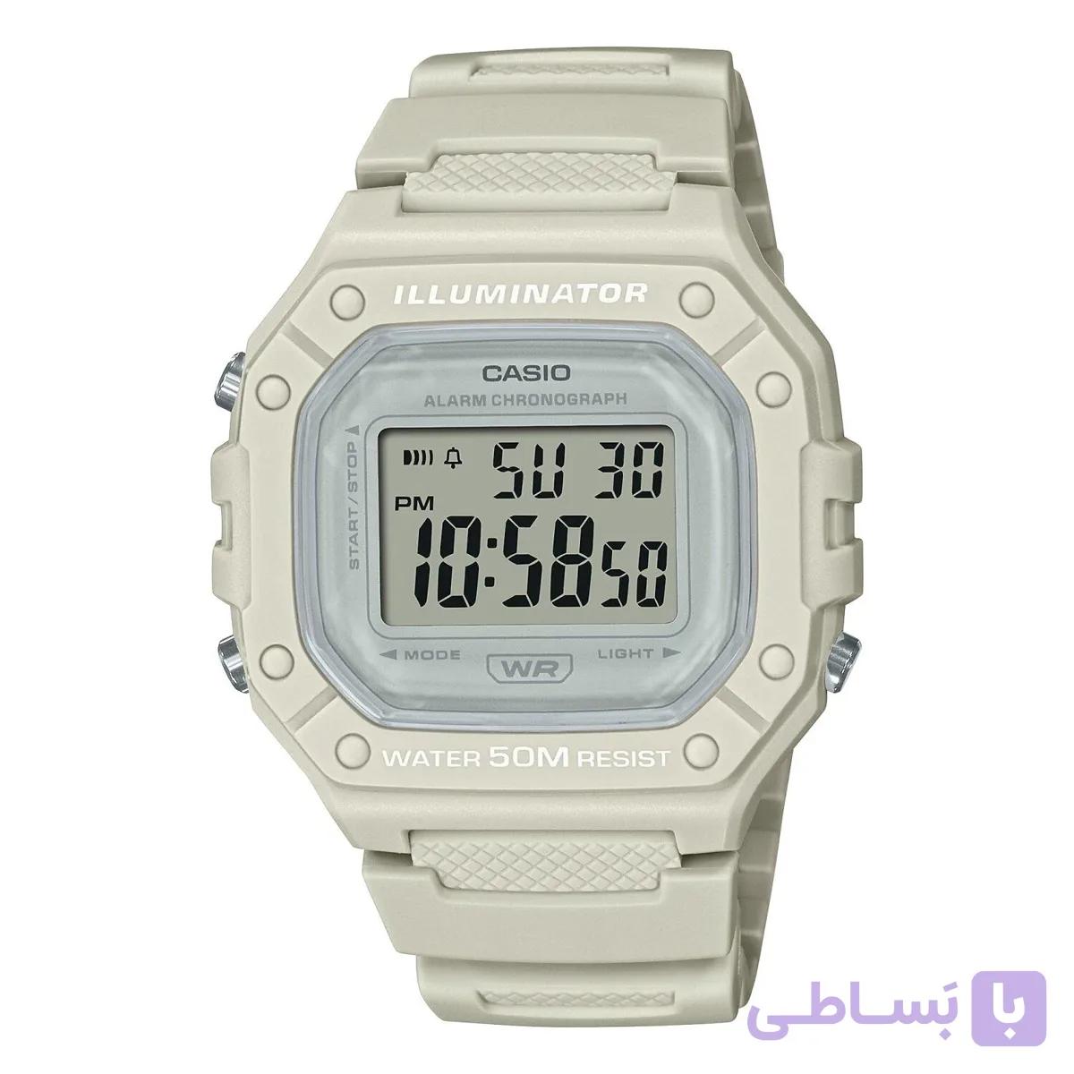 ساعت مچی کاسیو مدل W-218HC-8AVDF