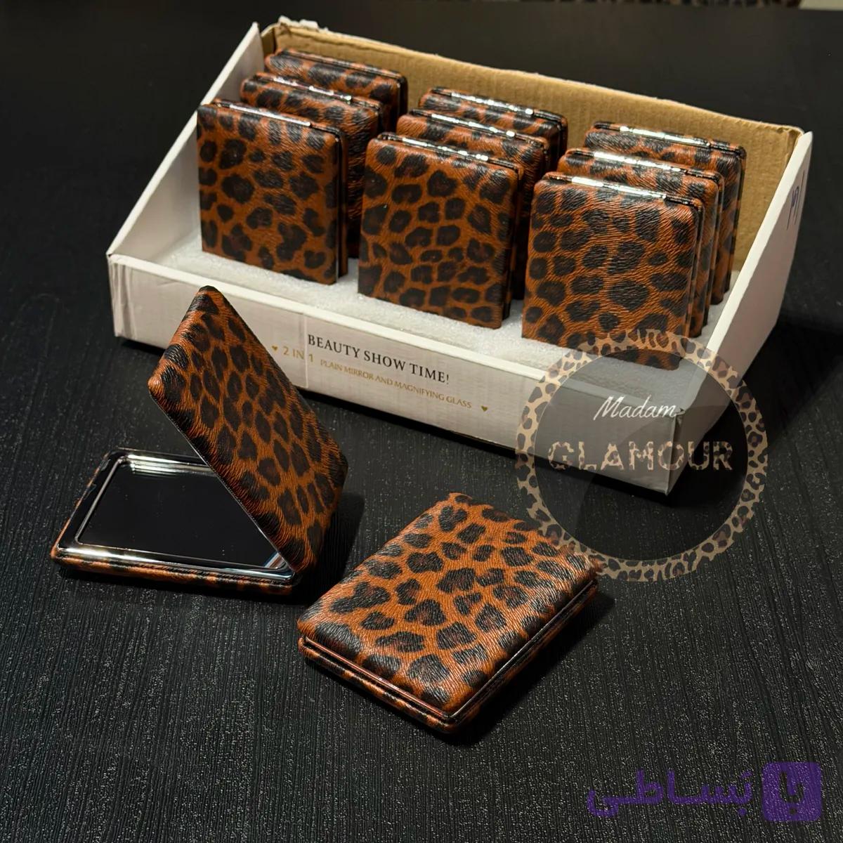 آینه طرح پلنگی 8*5 — تصویر 1