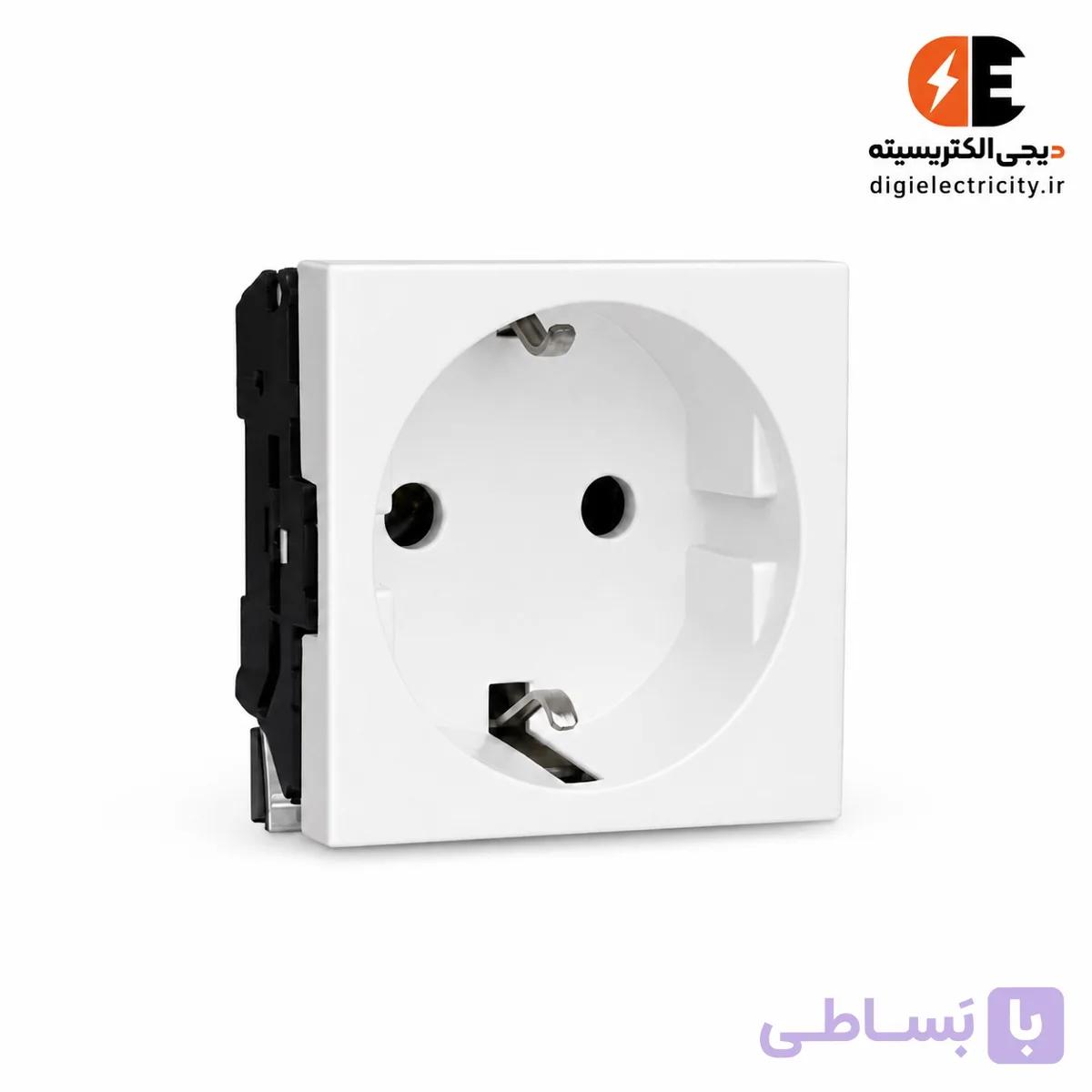 مکانیزم پریز برق ارت دار سفید