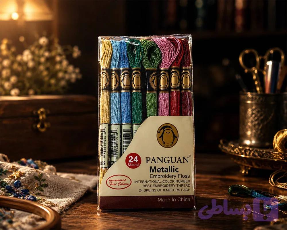 پک نخ متالیک پنگوئن 24عددی — تصویر 1