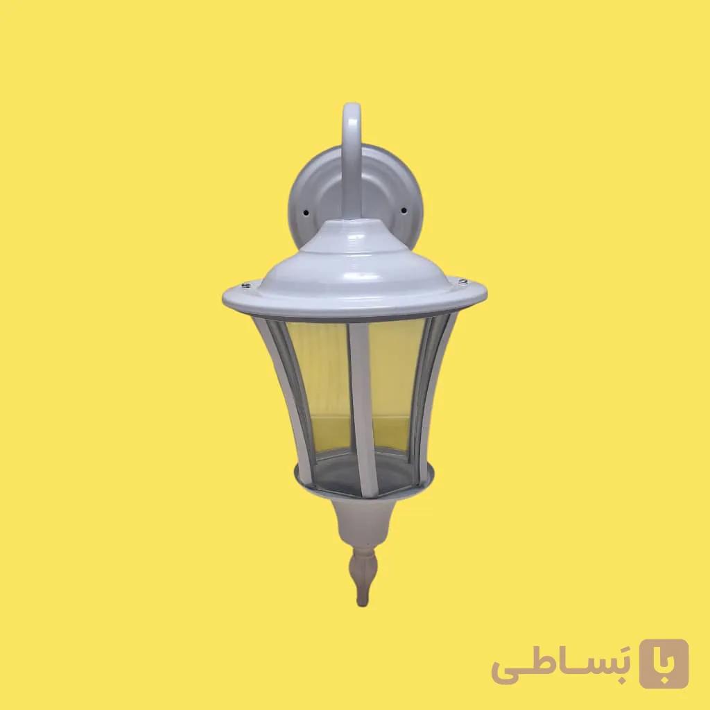 چراغ حیاطی دیواری کمر باریک فلزی مشگی — تصویر 1