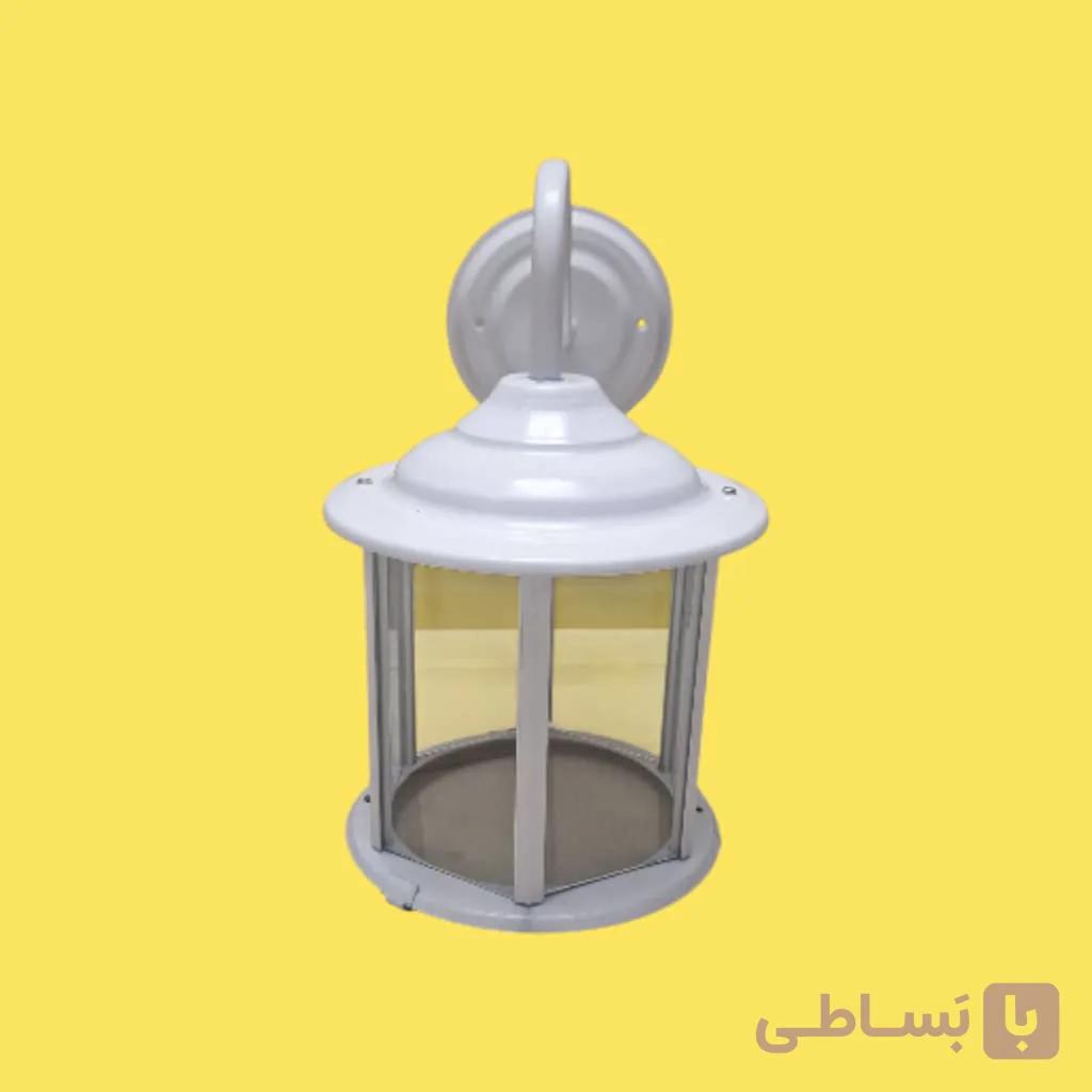 چراغ حیاطی دیواری استوانه ای فلزی مشگی — تصویر 1