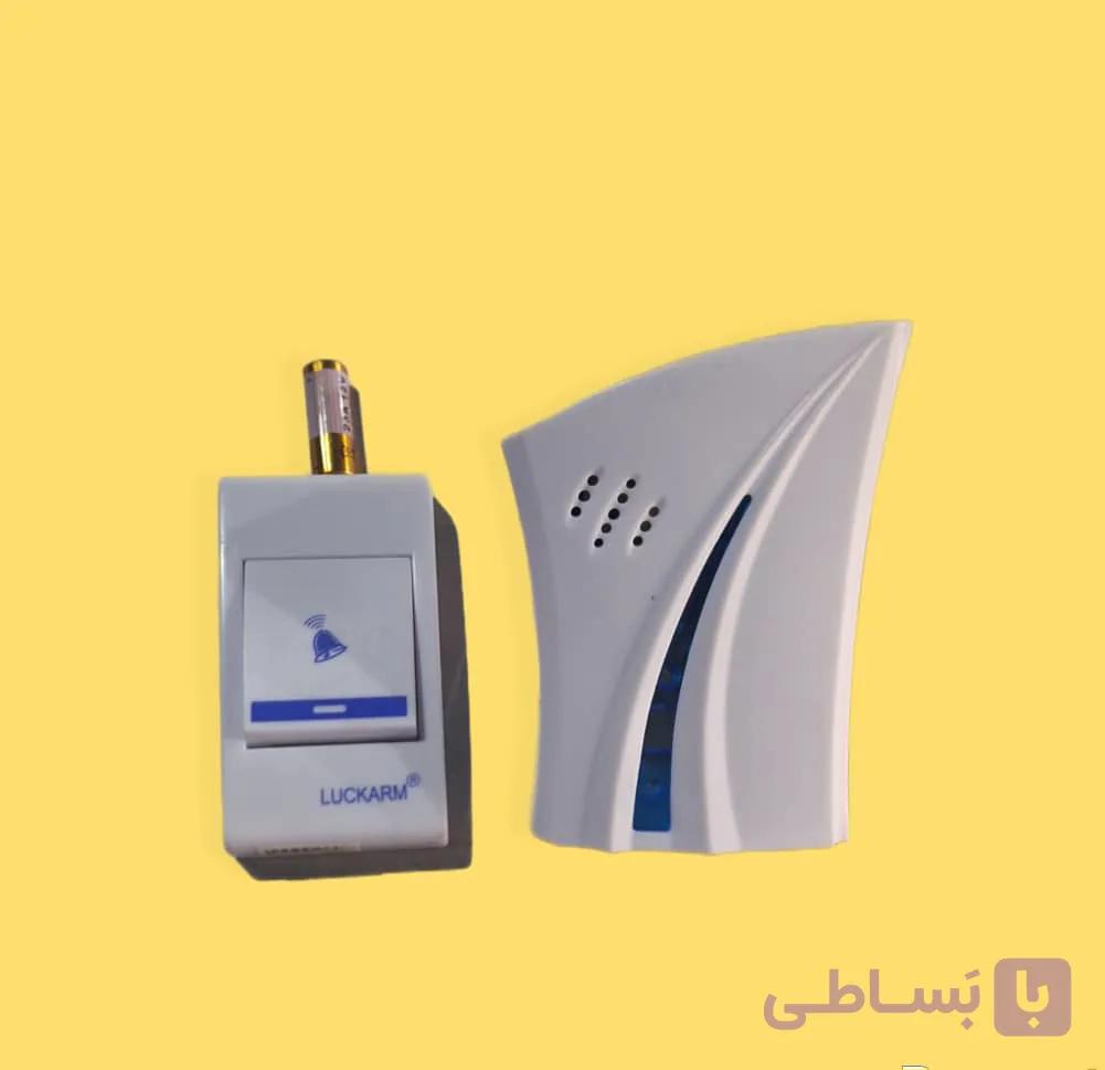 زنگ بی سیم باطری خور دوشاخه دار — تصویر 1