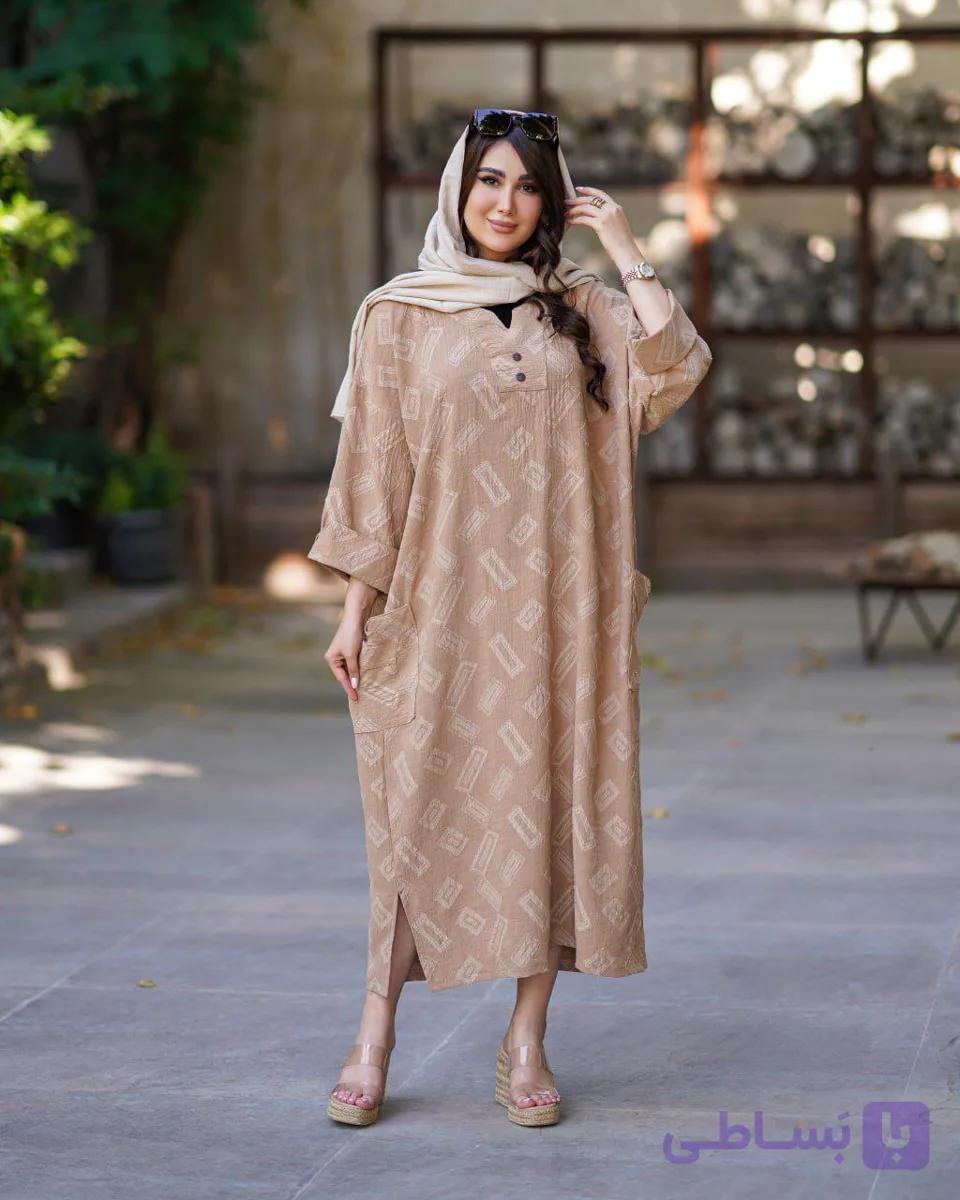 کفتان زنانه دکمه چوبی