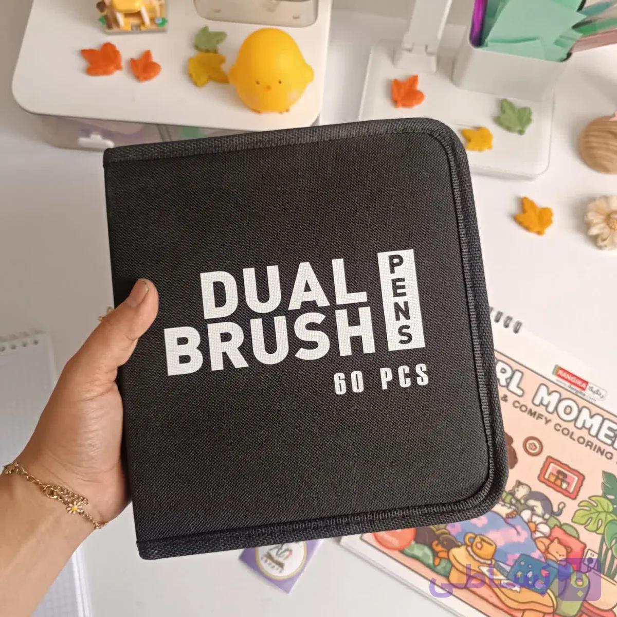 ماژیک دوسر کیفی ۶۰ رنگ DUAL BRUSH — تصویر 1