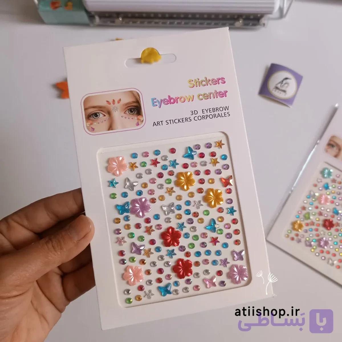 استیکر نگینی طرح گل — تصویر 1