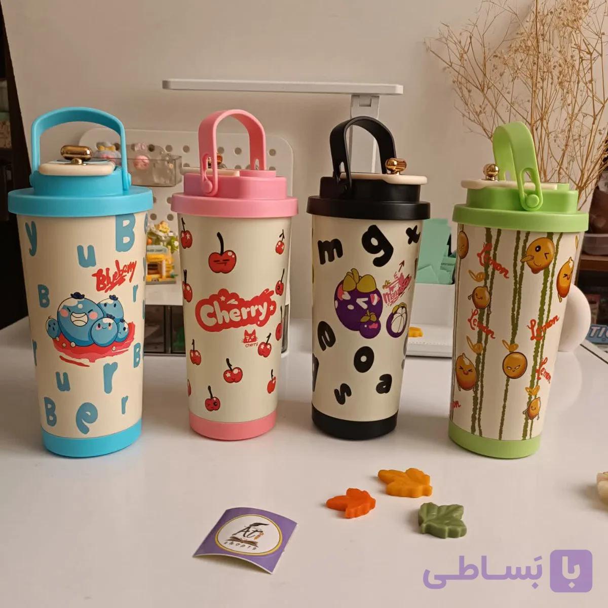 تراول ماگ درجه دار طرحدار — تصویر 1