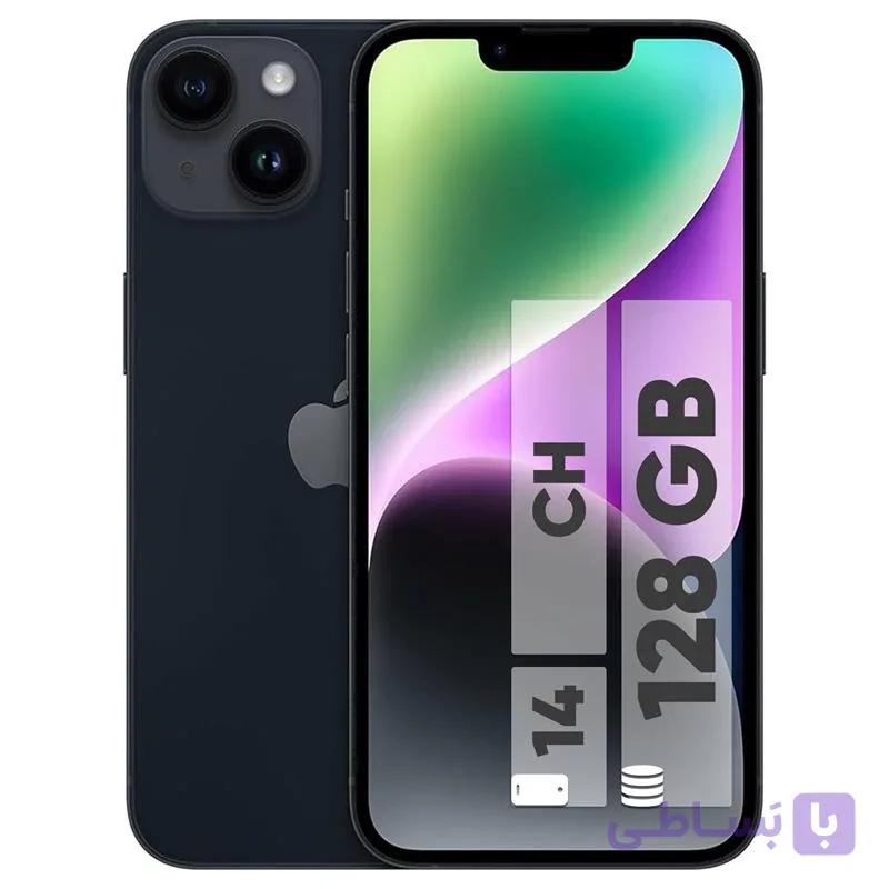 گوشی موبایل اپل مدل iPhone 14 CHدو سیم کارت ظرفیت 128 گیگابایت و رم 6 گیگابایت(Not Active) — تصویر 1