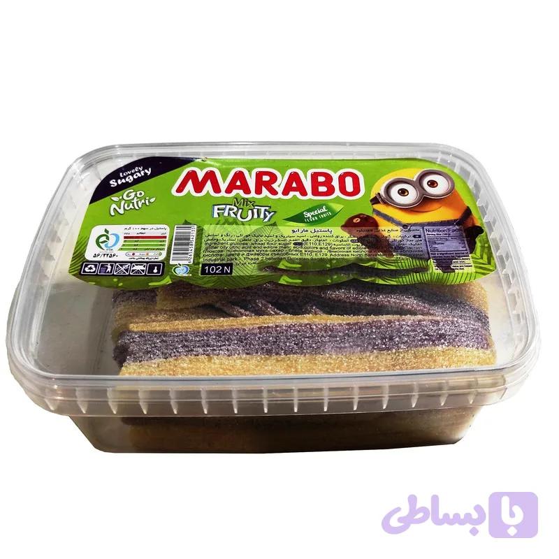پاستیل نواری شکری ترش با طعم نوشابه مارابو - 900گرم
