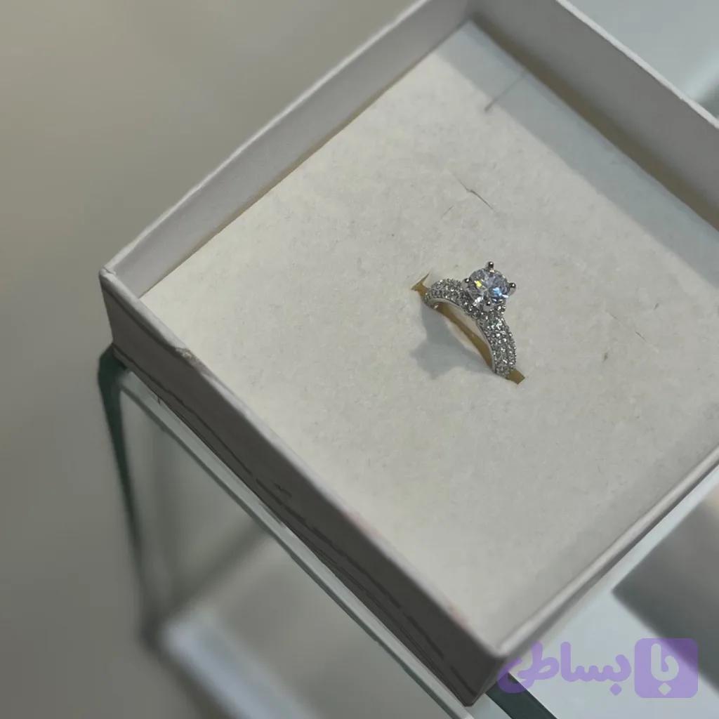 انگشتر تک نگین سولیتر (کد RI2UQ)