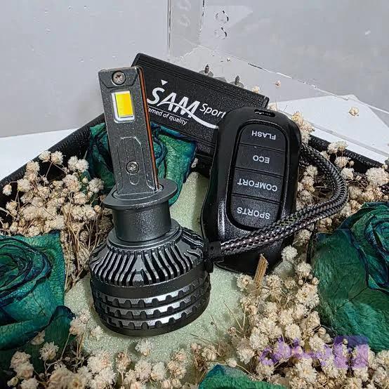 هدلایت چهار حالته 80w برند Sam پایه H7 — تصویر 1