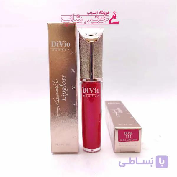 دیویو رژ مایع شاین دار شماره111 divio liquid shine lip stick 111 — تصویر 1