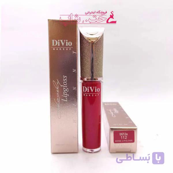 دیویو رژ مایع شاین دار شماره112 divio liquid shine lip stick 112 — تصویر 1