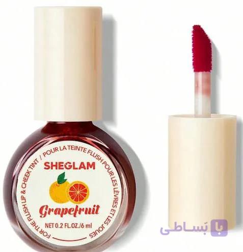 شیگلم تینت میوه ای گریپ فروت sheglam lip and cheek tint grapefruit — تصویر 1