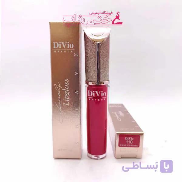 دیویو رژ مایع شاین دار شماره110 divio liquid shine lip stick 110 — تصویر 1
