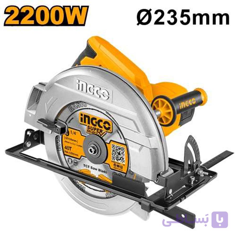 اره دیسکی 2200 وات اینکو تولز ingcotools