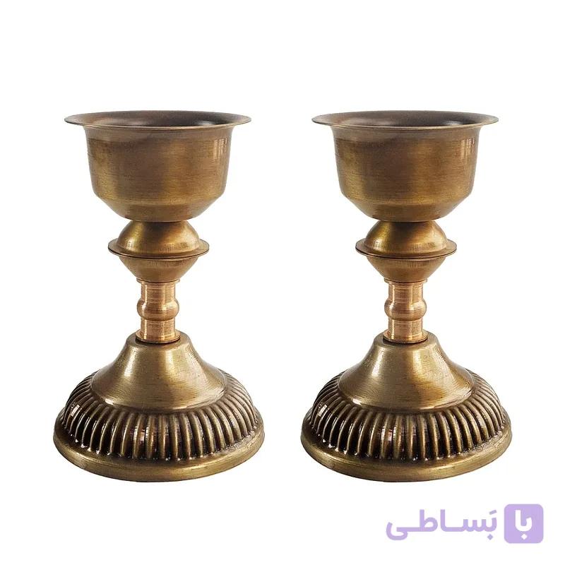 جاشمعی مدل تاج‌السلطنه مجموعه 2 عددی — تصویر 1