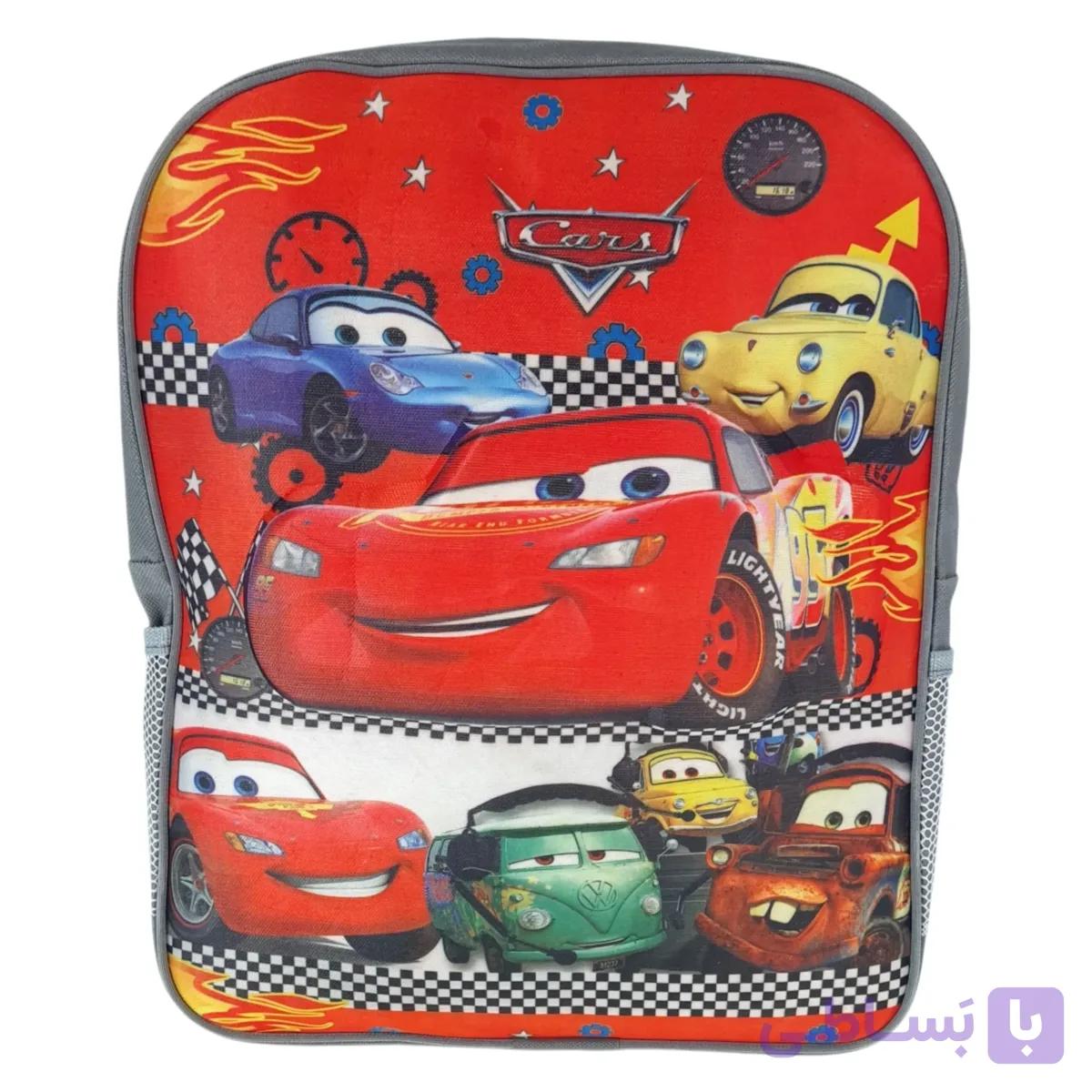 کوله پشتی بچگانه طرح ماشین مک کوئین McQueen مدل (اقتصادی) کد ECO-MACQ — تصویر 1