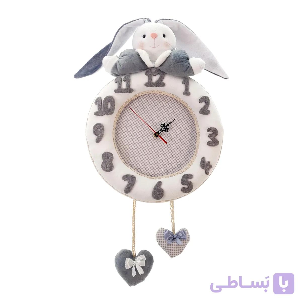 ساعت دیواری کودک نی نی سیس مدل خرگوش رابیت کد W-RAB-T — تصویر 1