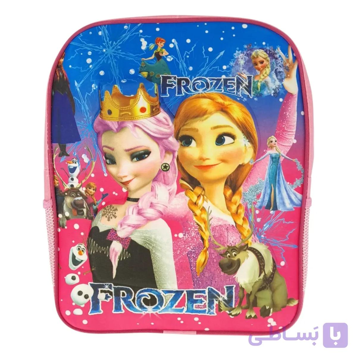 کوله پشتی بچگانه طرح السا و آنا فروزن Frozen مدل (اقتصادی) کد ECO-FROZEN — تصویر 1