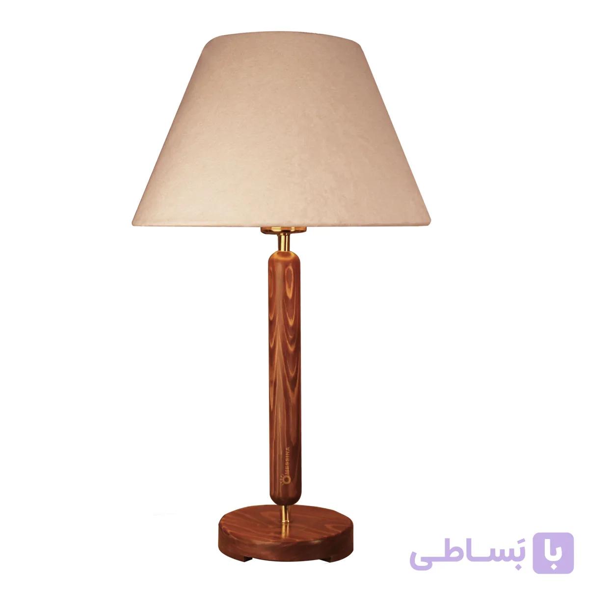 آباژور رومیزی پایه چوب N28