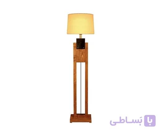 آباژور پایه مستطیل چوب بلند N12t