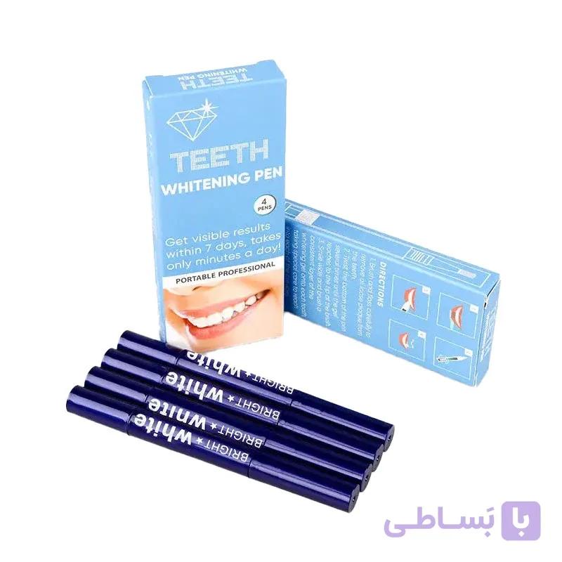 قلم سفید کننده دندان 4 تایی Professional Fast Brighten Teeth Whitening Pen