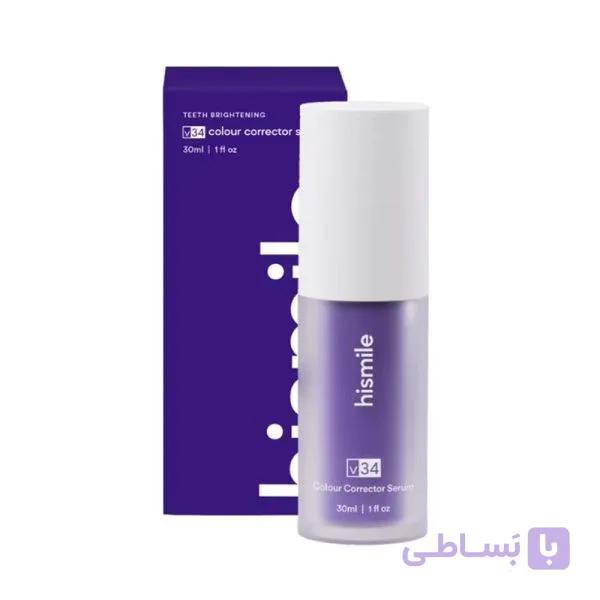 سفید کننده دندان های اسمایل Hismile V34 های اسمایل بنفش Hismile v34 Colour Corrector