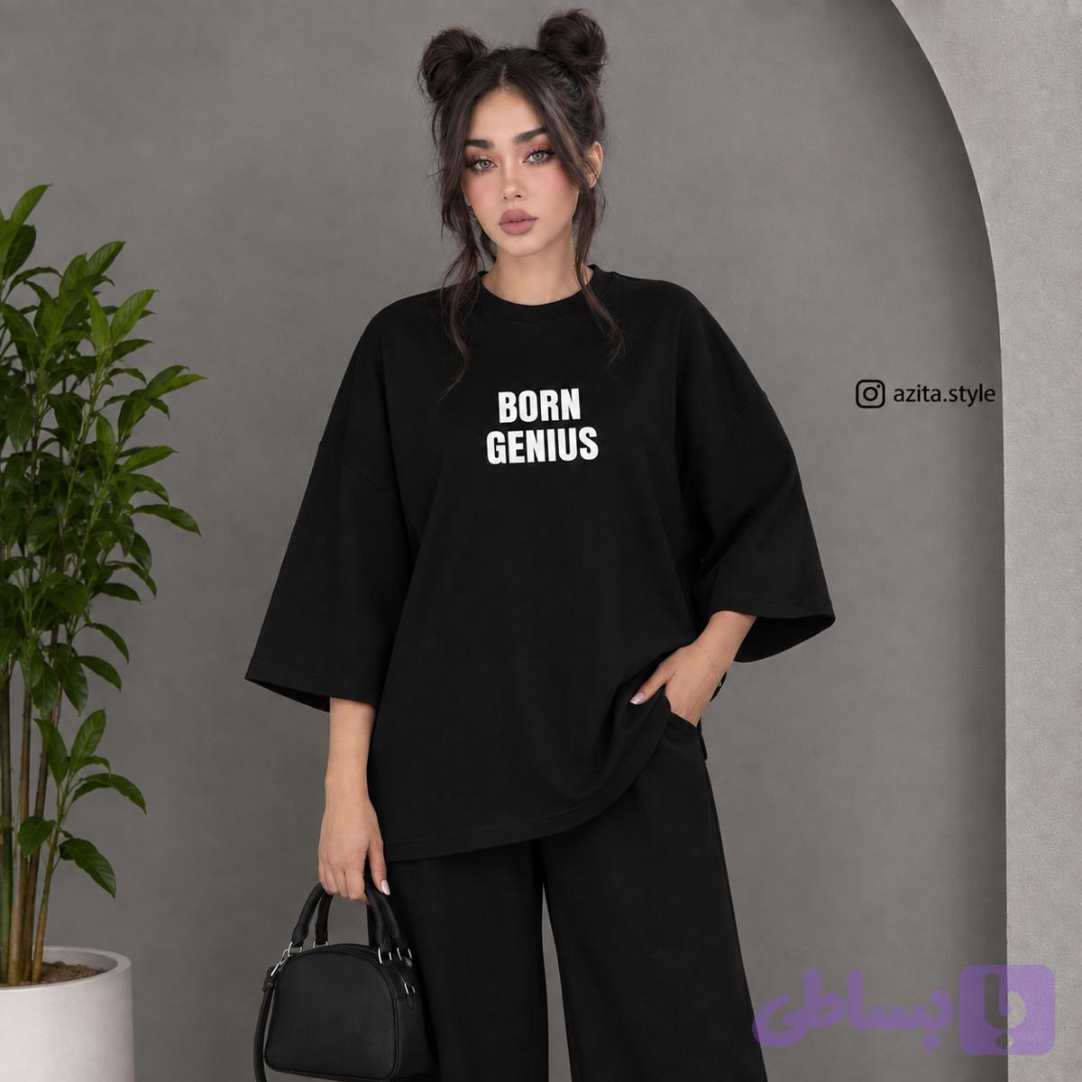 تیشرت باکسی مدل born🎀