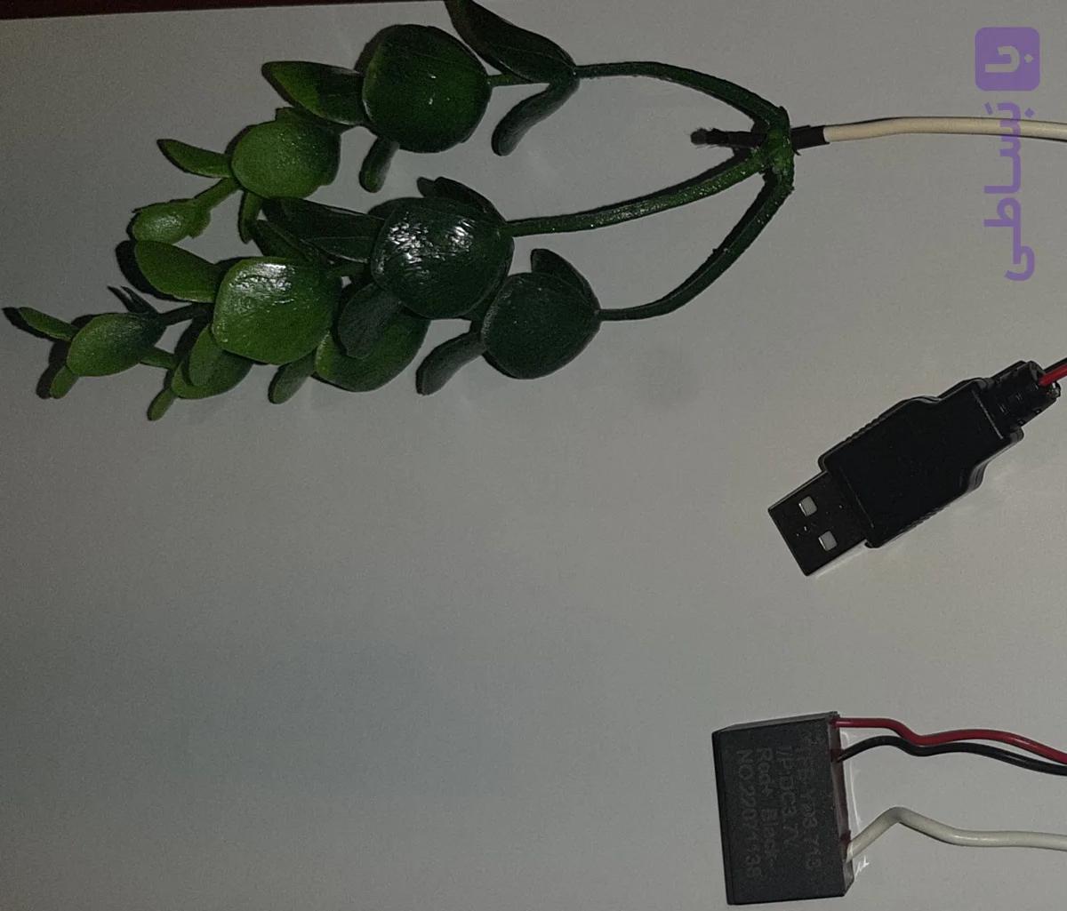 تصفیه هوای USB مدل بوته ای قابل استفاده با شارژر و پاوربانک و لپ تاپ